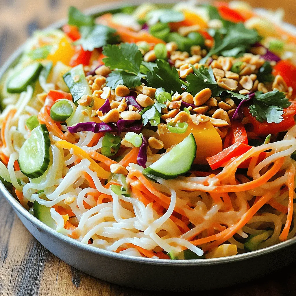 17. Thai Peanut Noodle Salad Flavorful and Fresh Dish