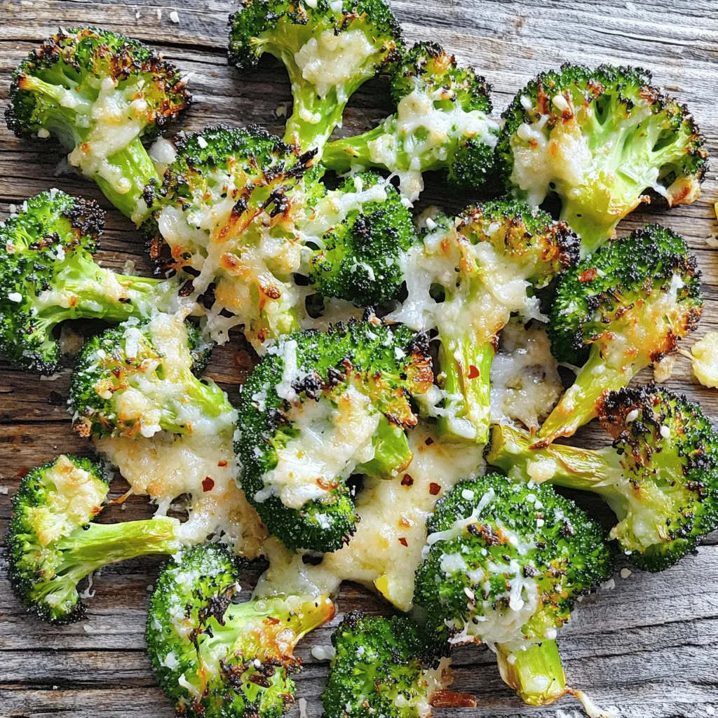Garlic Parmesan Roasted Broccoli Healthy Side Dish