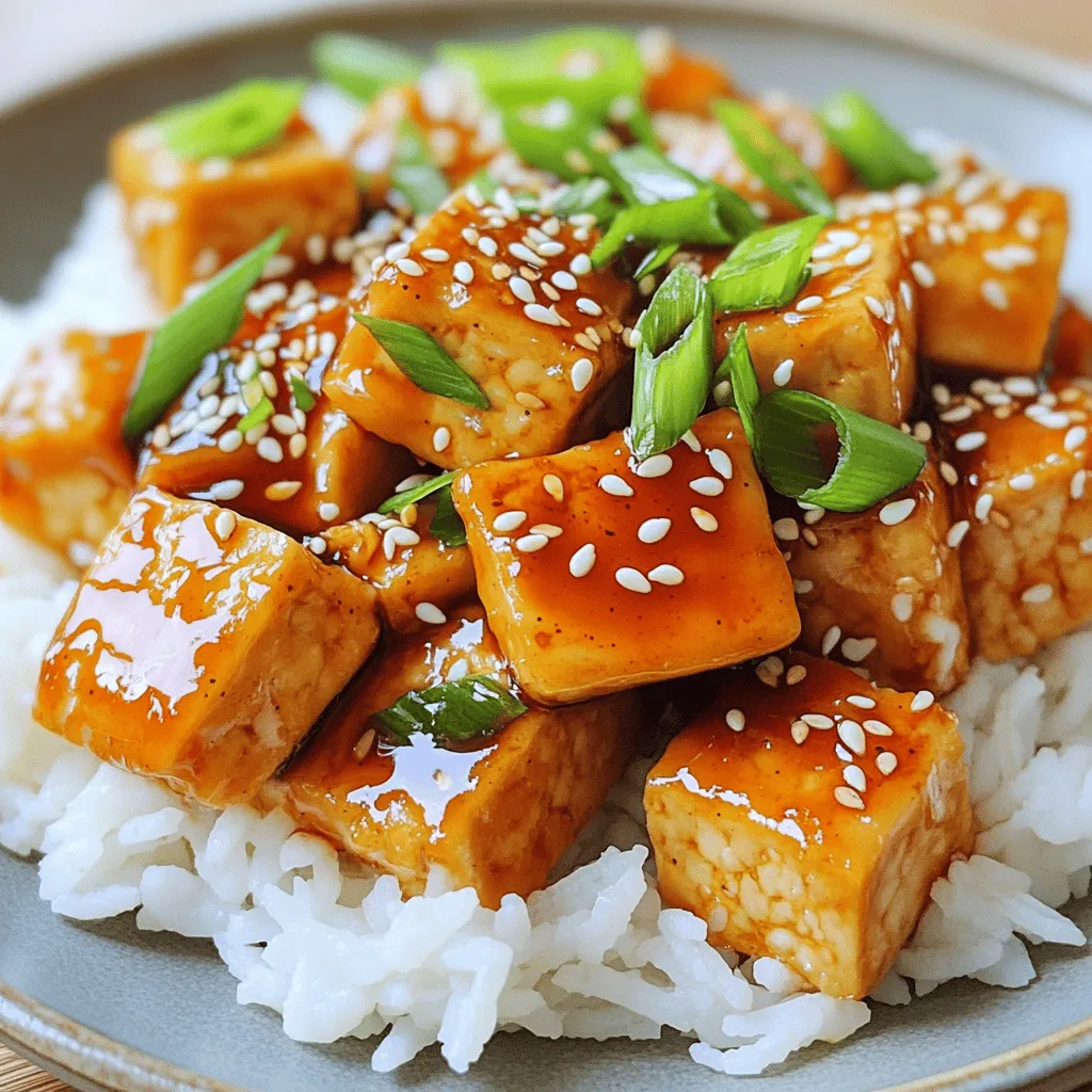 Sweet and Spicy Garlic Tofu Irresistible Flavor Explosion