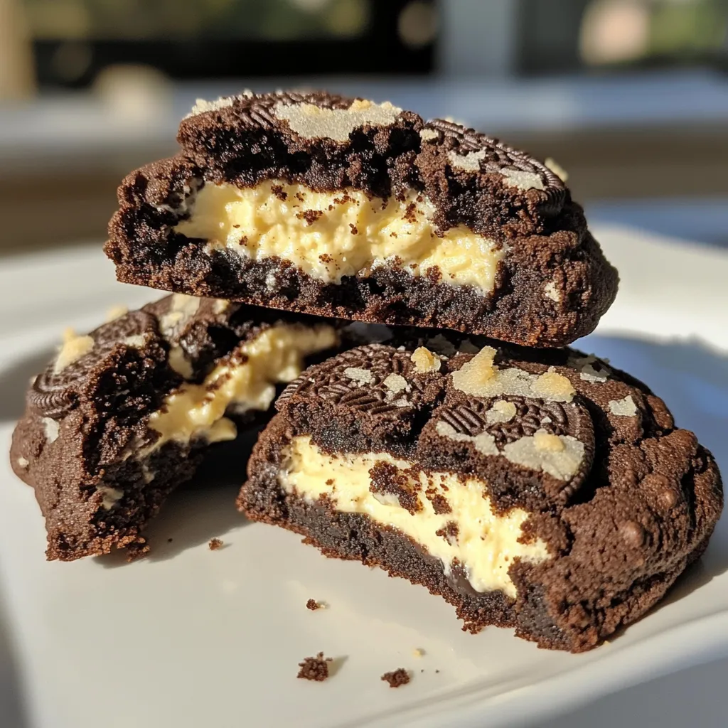 Oreo Cheesecake Stuffed Cookies Irresistible Sweet Treat