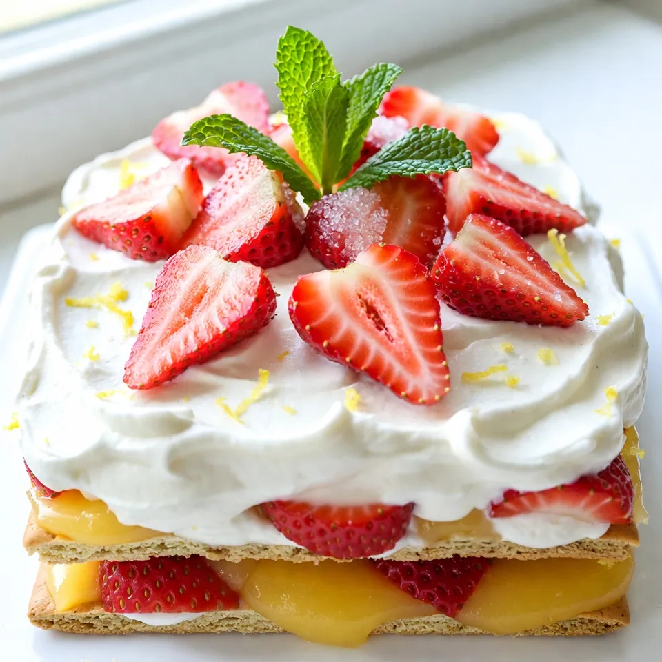 Strawberry Lemon Icebox Cake Refreshing Summer Treat