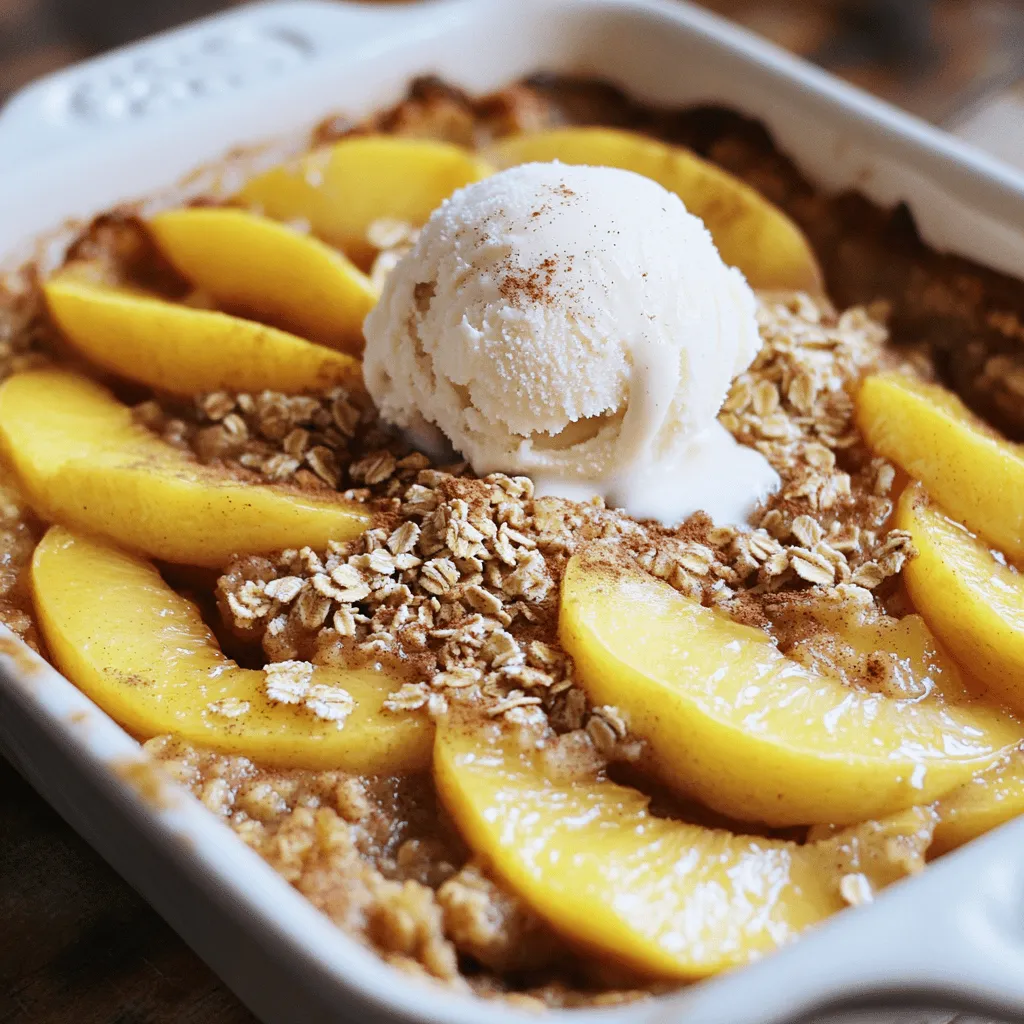 Peach Crisp with Oat Topping Easy and Delicious Delight