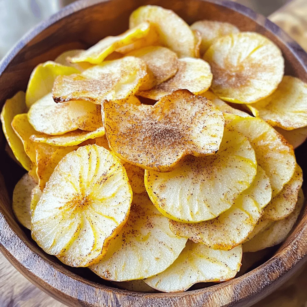 Baked Apple Chips Crunchy Snack for Healthy Eating