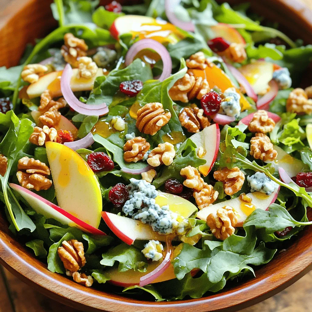 44. Walnut and Blue Cheese Salad Simple and Fresh Mix