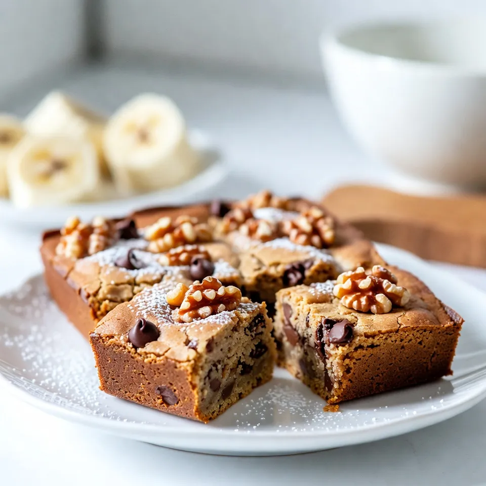 Banana Bread Blondies Delightful and Easy Recipe