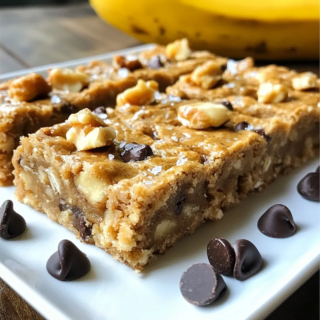 Peanut Butter Banana Oat Bars Healthy and Simple Snack