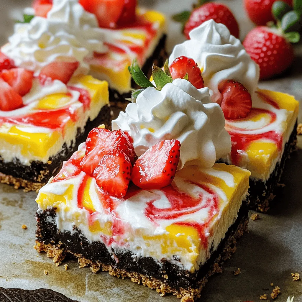 Golden Oreo Strawberry Cheesecake Bars Delightful Treat