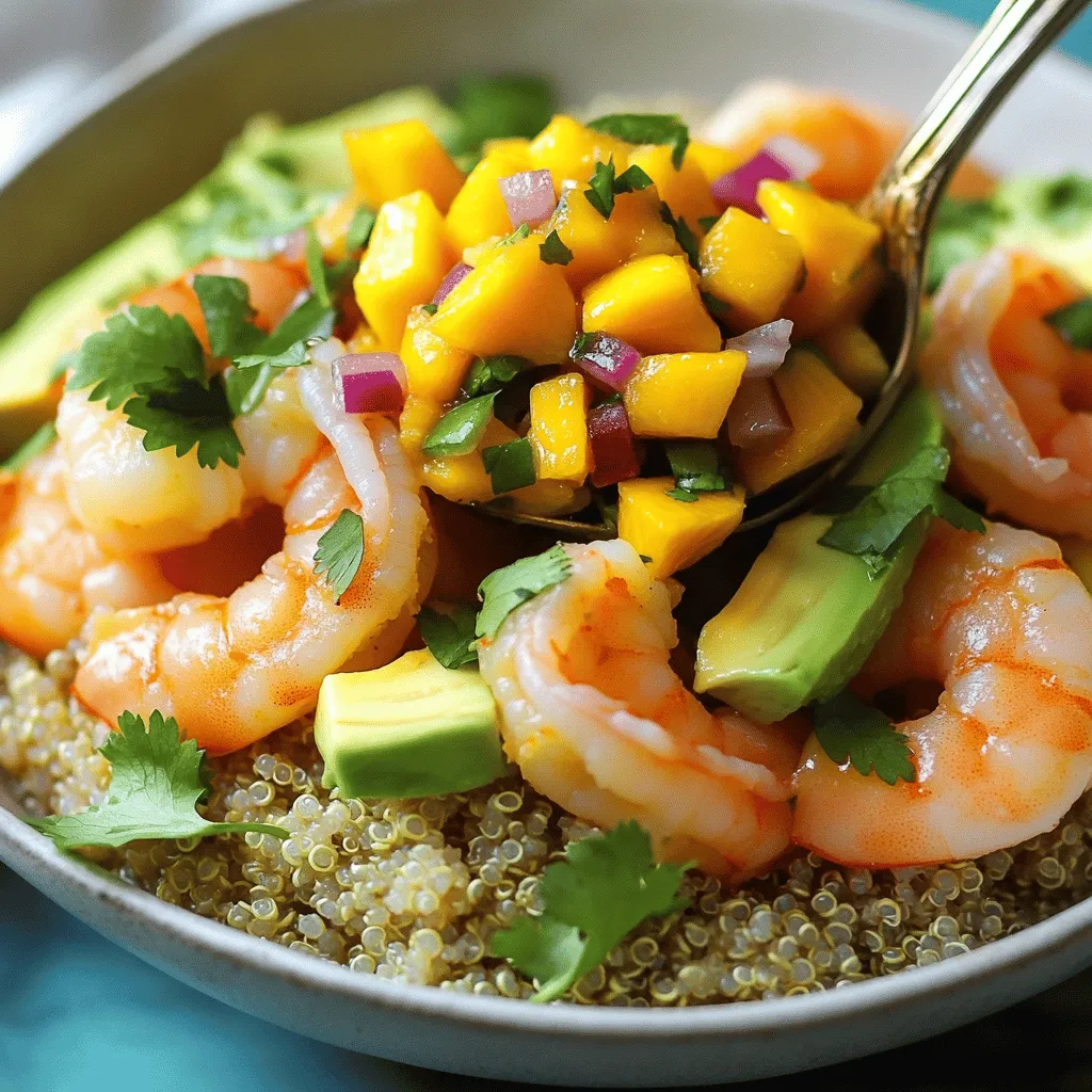 Savory Shrimp Avocado Bowls with Mango Salsa Recipe