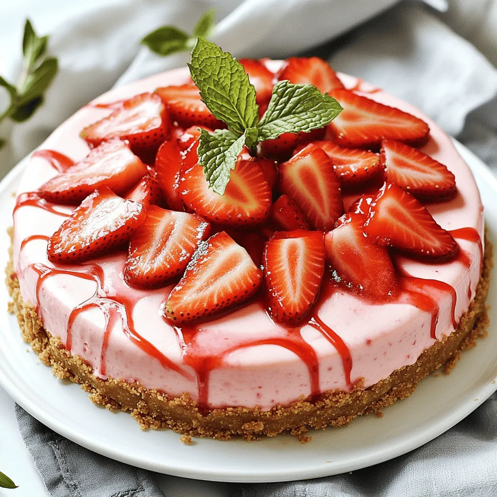 No Bake Strawberry Cheesecake Simple and Delicious Recipe