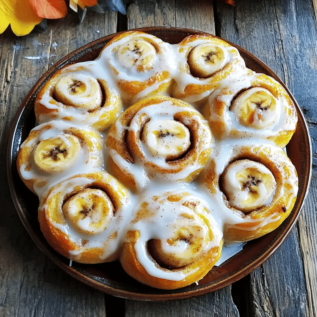Banana Bread Cinnamon Rolls Delicious and Easy Treat