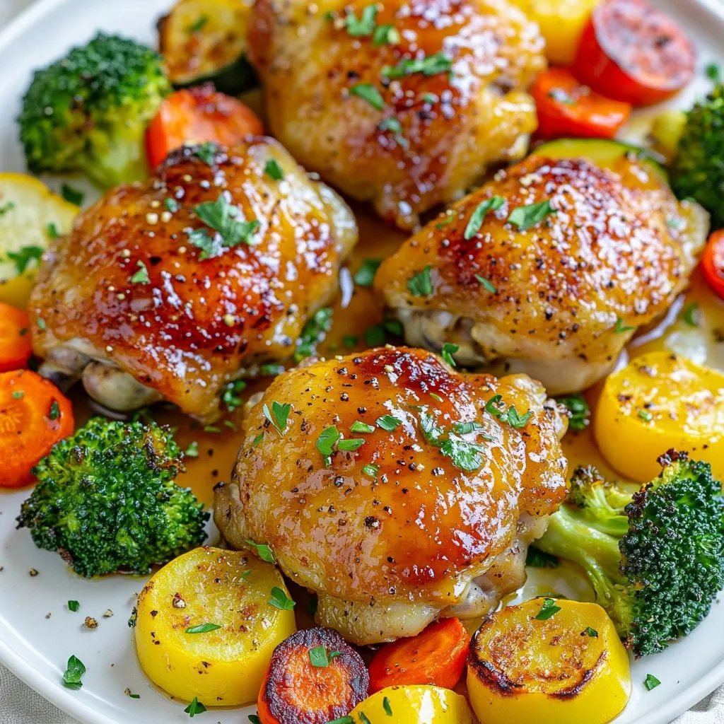 Honey Mustard Sheet Pan Chicken &#038; Veggies Delight