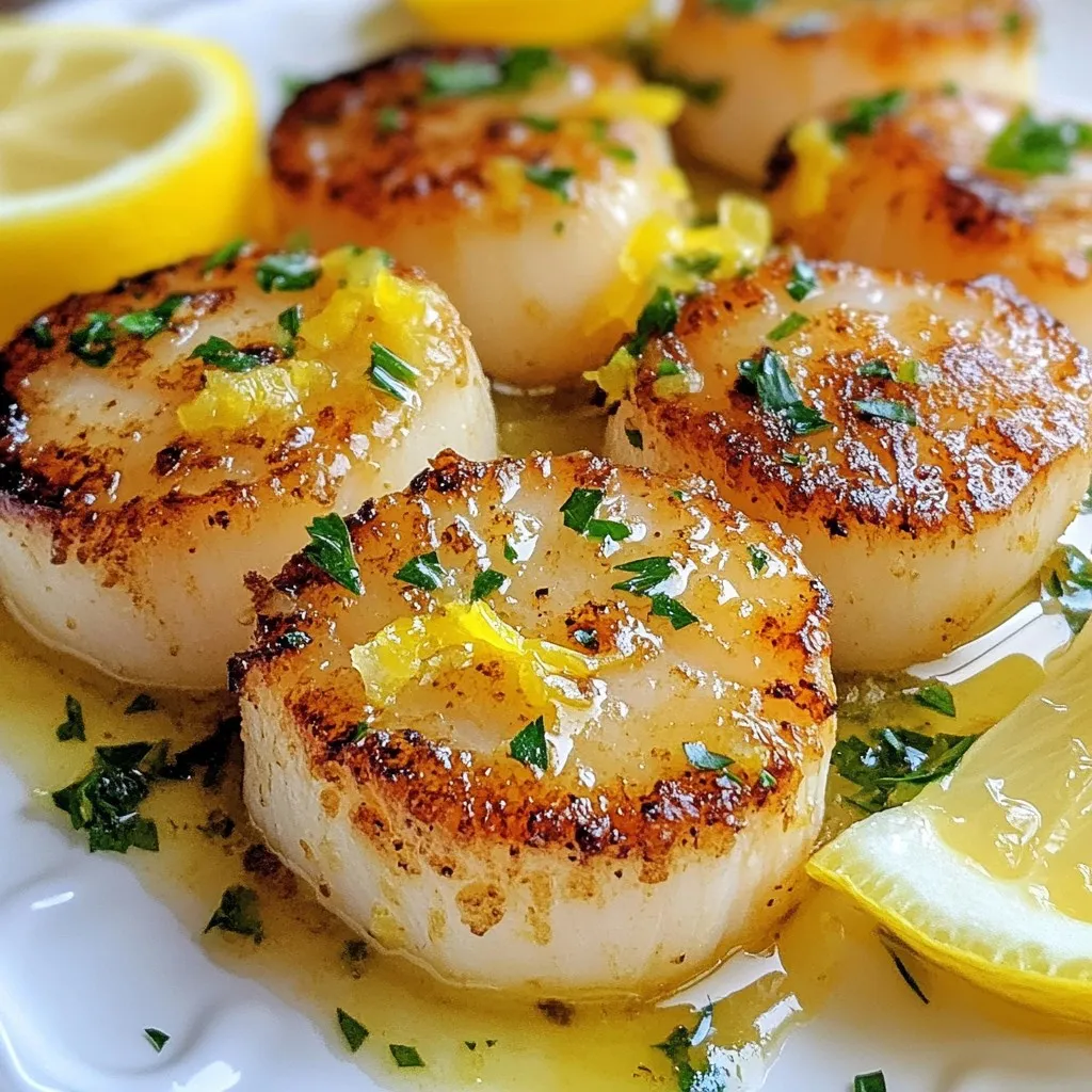 Lemon Garlic Scallops Simple and Flavorful Dish