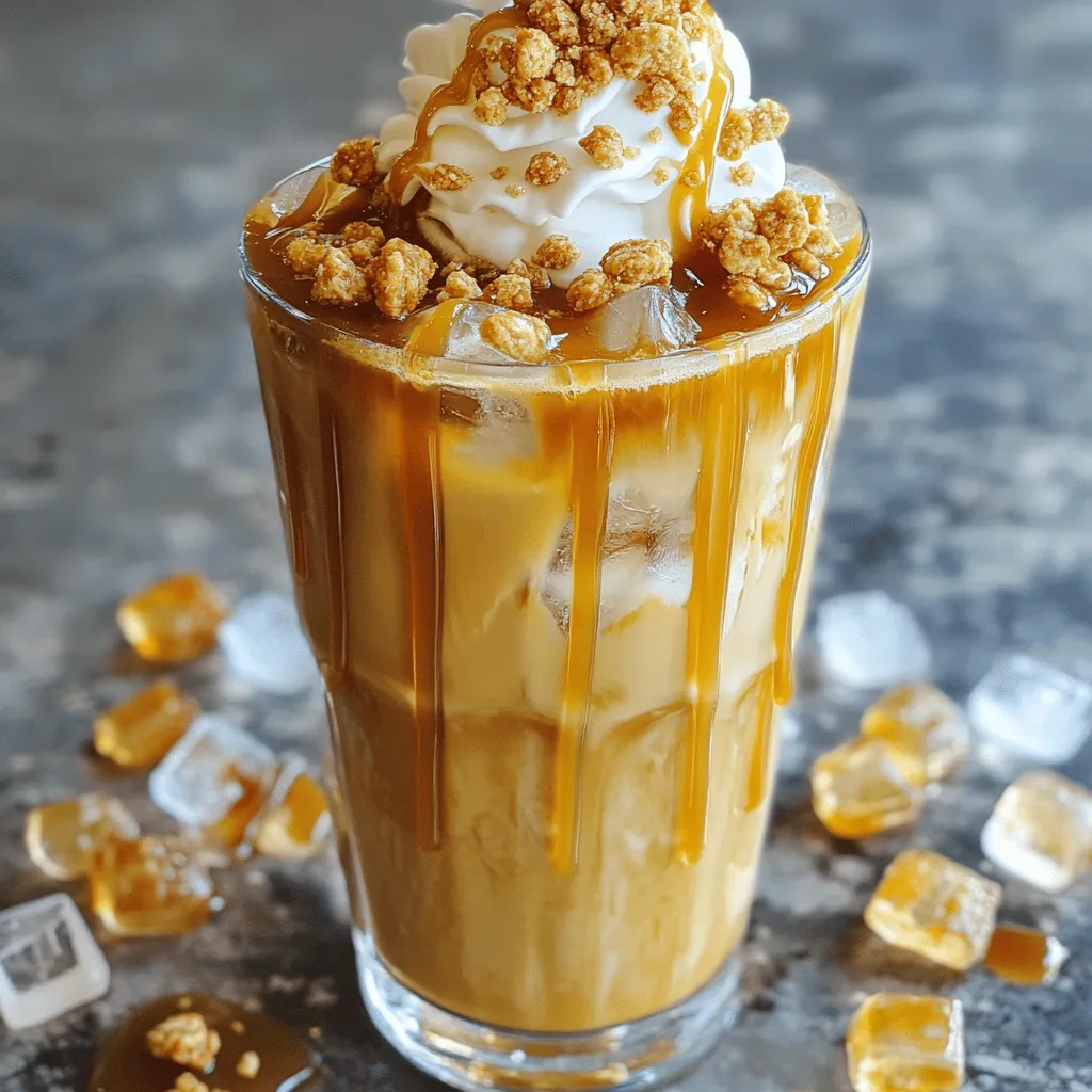 Iced Caramel Praline Latte Delightful and Easy Recipe