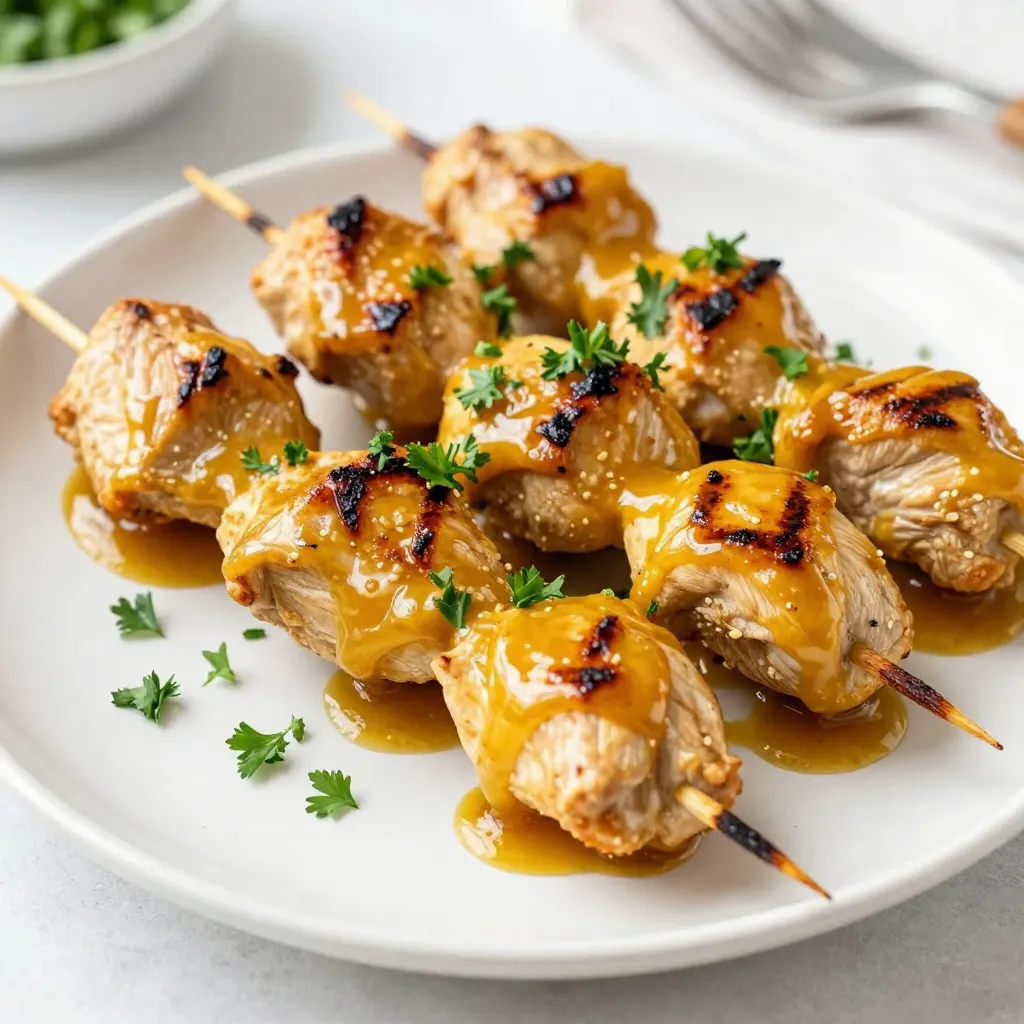Honey Mustard Chicken Skewers Juicy and Flavorful Delight