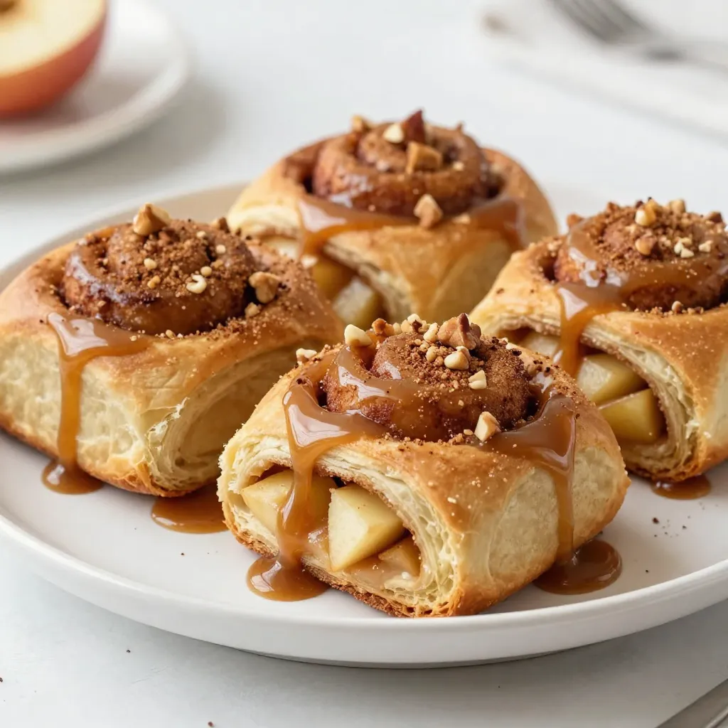 Caramel Apple Cinnamon Rolls Irresistible Sweet Treat