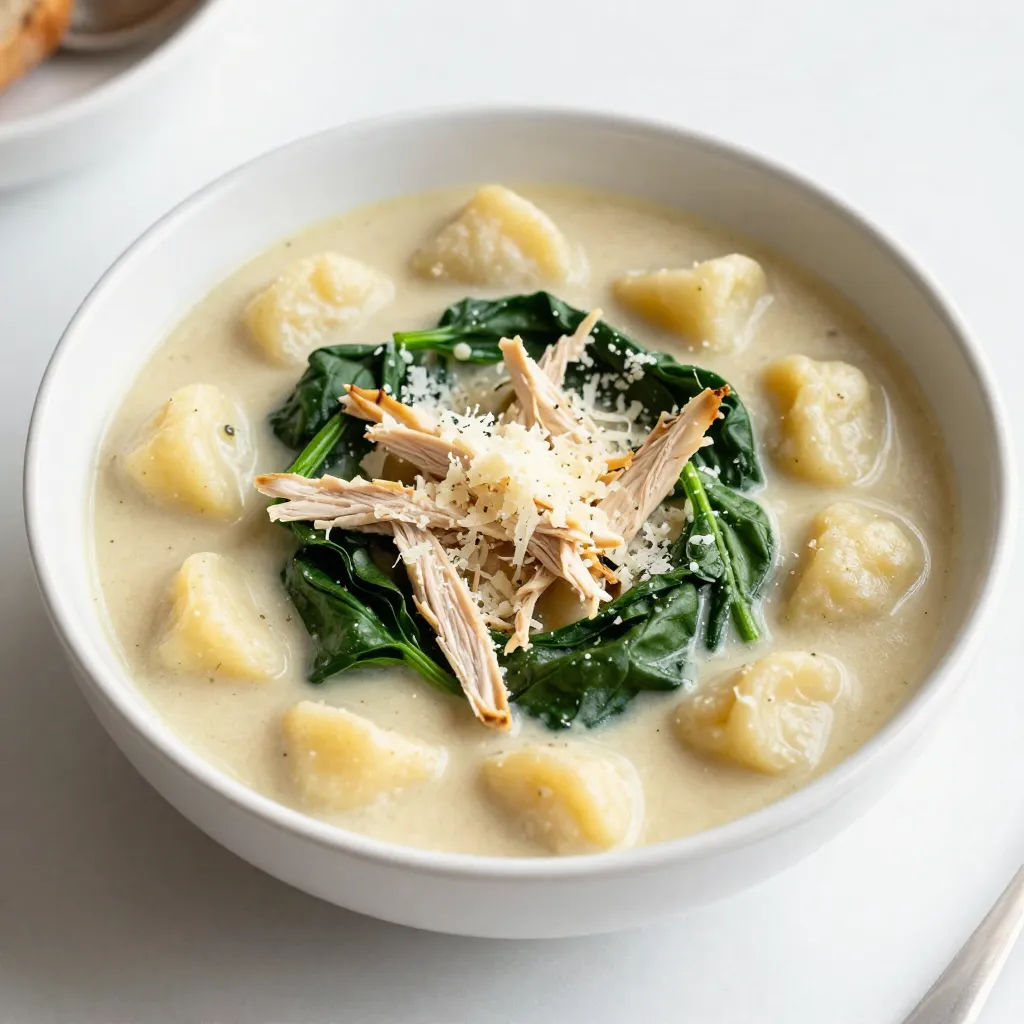 Creamy Garlic Chicken Gnocchi Soup Tasty and Easy Meal