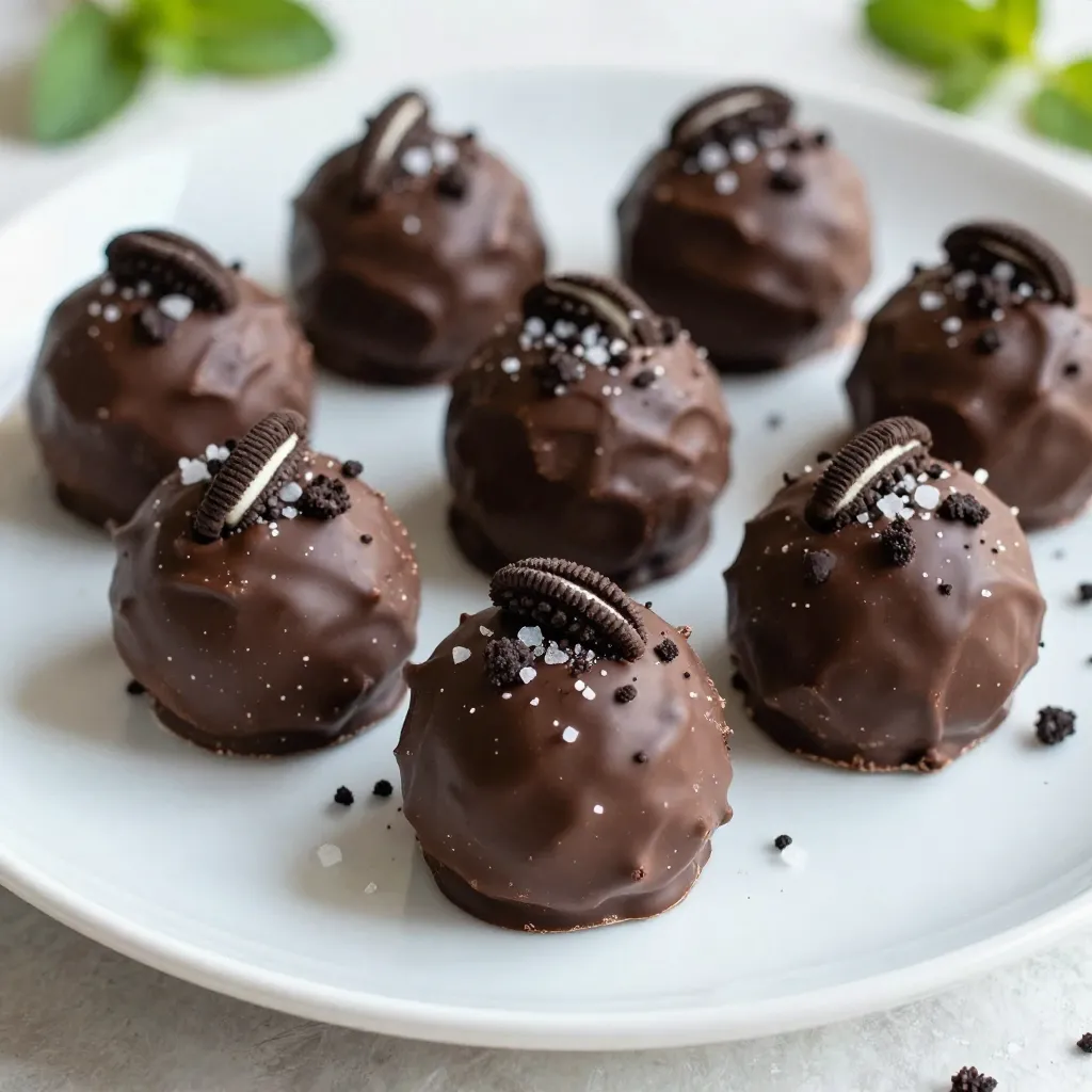 Chocolate Mint Oreo Truffles Delightful Dessert Treat