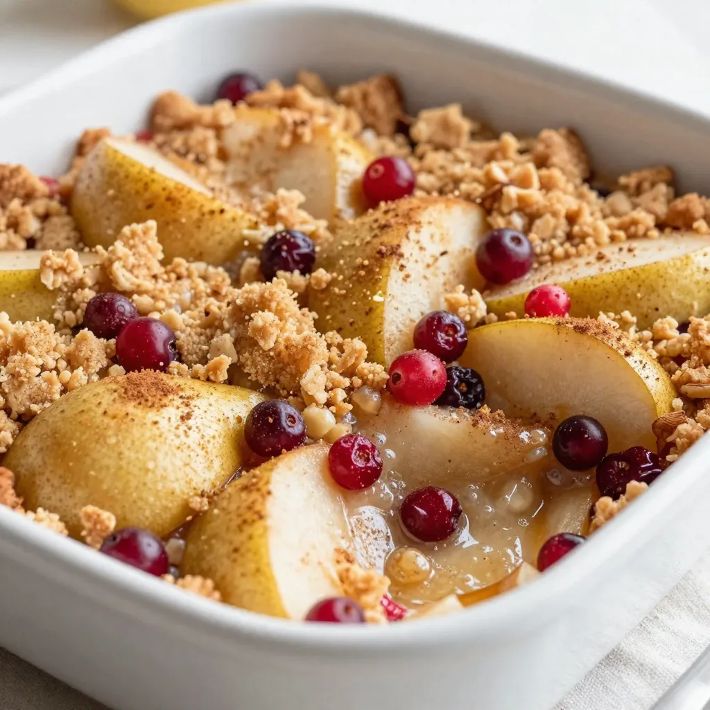 Spiced Pear Cranberry Crisp Irresistible and Tasty Dish