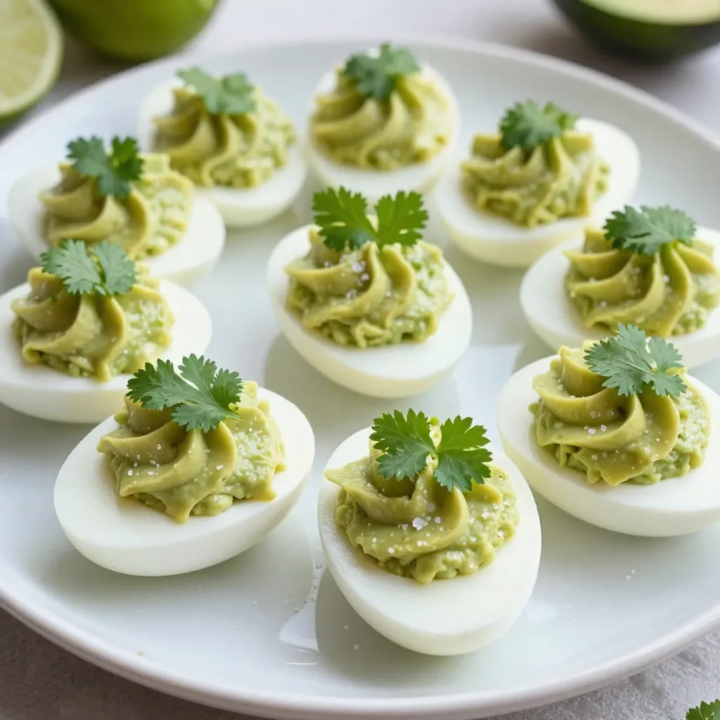 Avocado Lime Deviled Eggs Flavorful and Simple Recipe