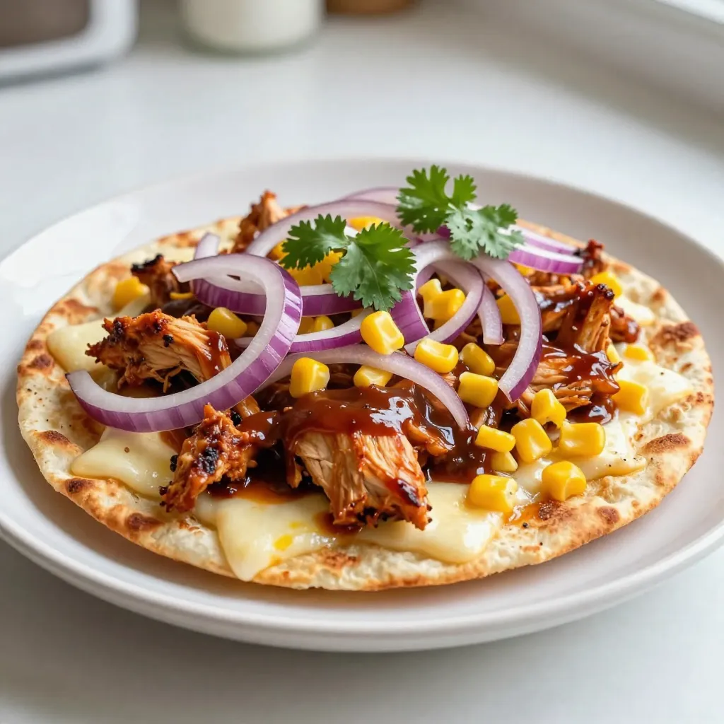 BBQ Chicken Flatbread Quick and Delicious Recipe