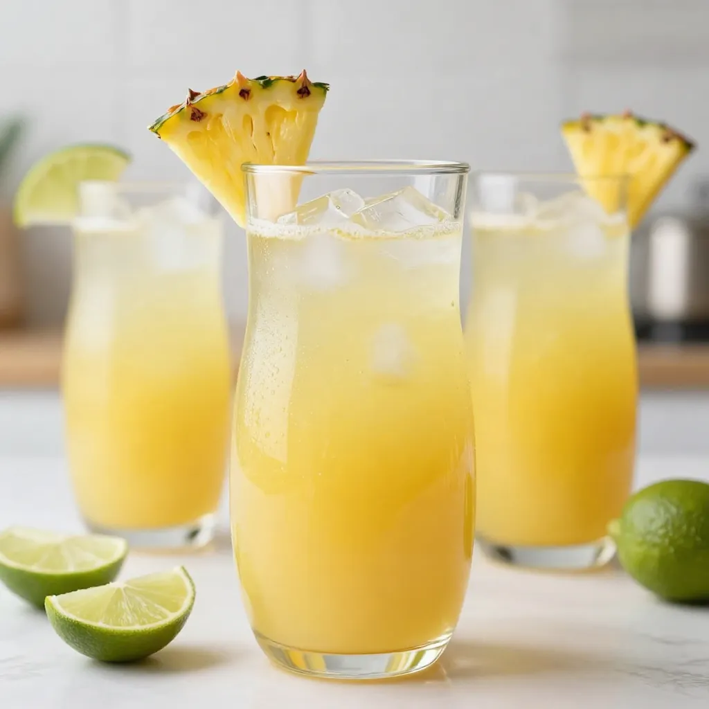 Pineapple Lime Agua Fresca Refreshing Summer Drink