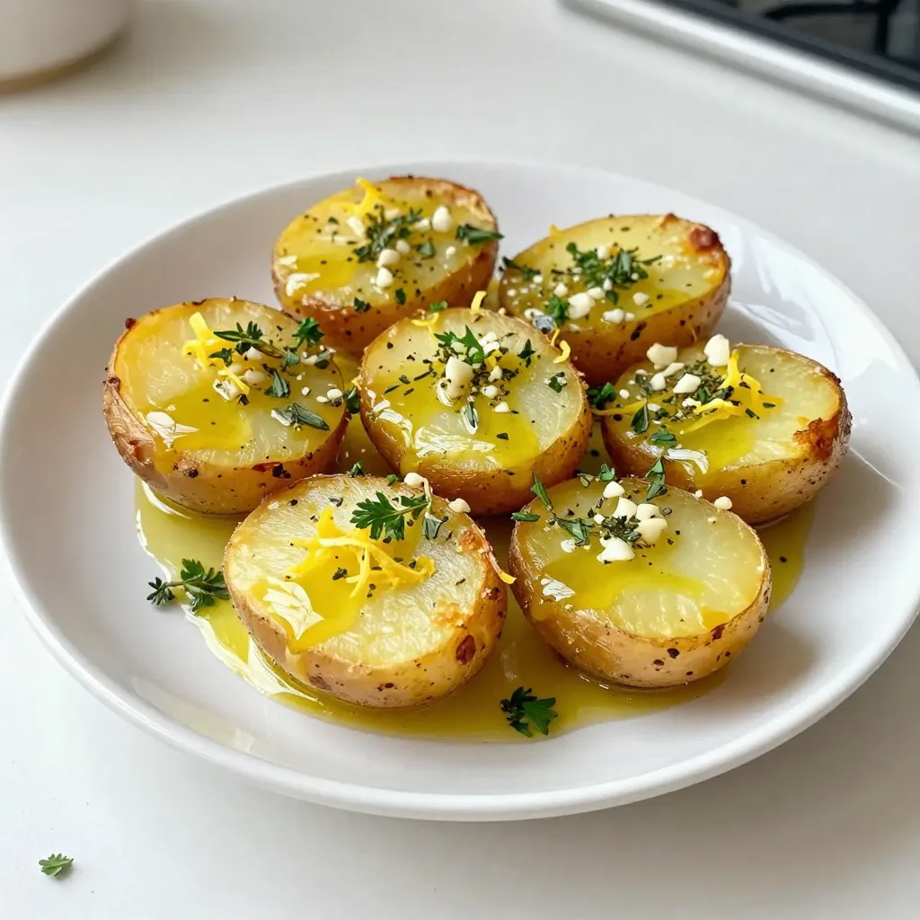 Greek Lemon Roasted Potatoes Flavorful Side Dish