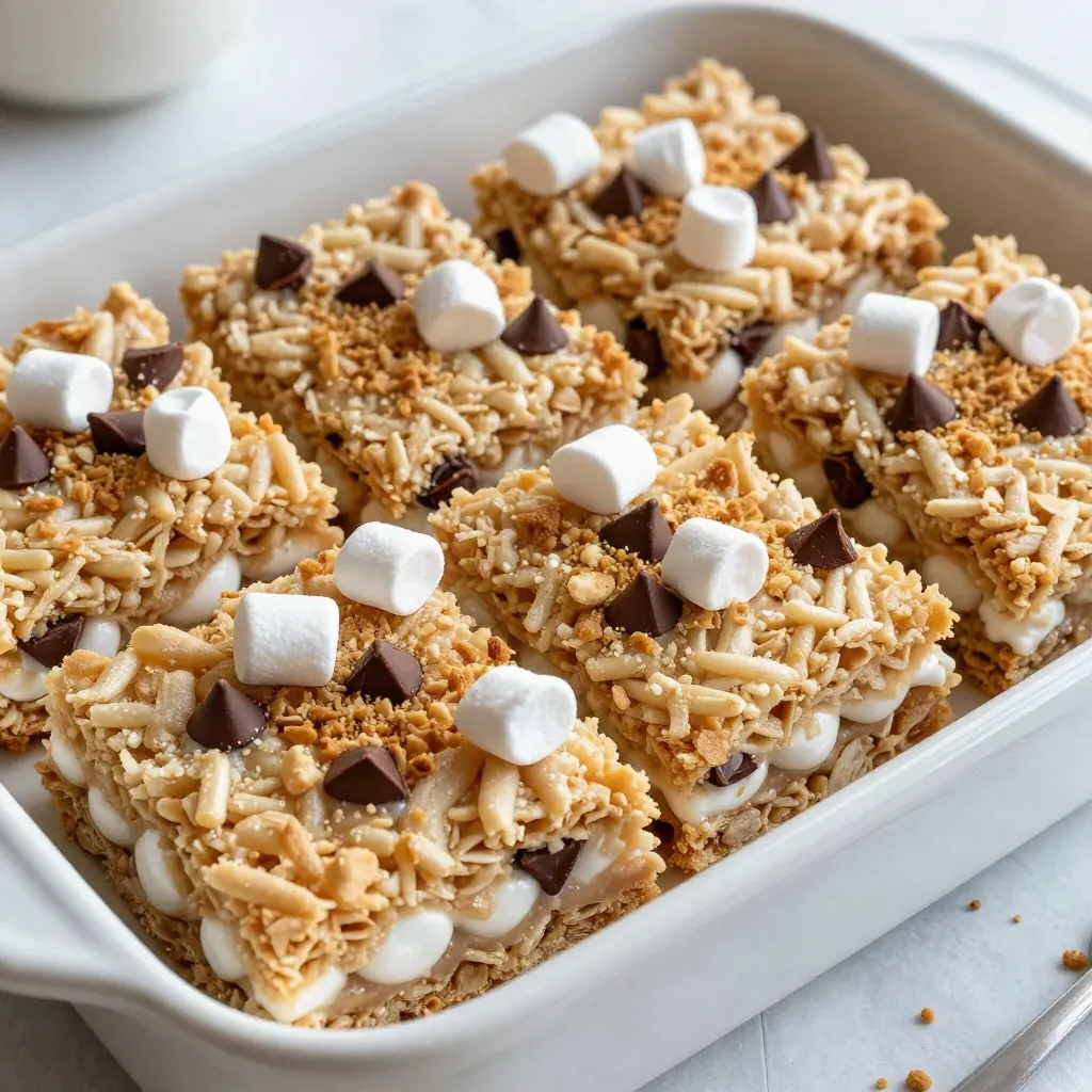 S&#8217;mores Rice Krispie Treats Delightful Family Snack