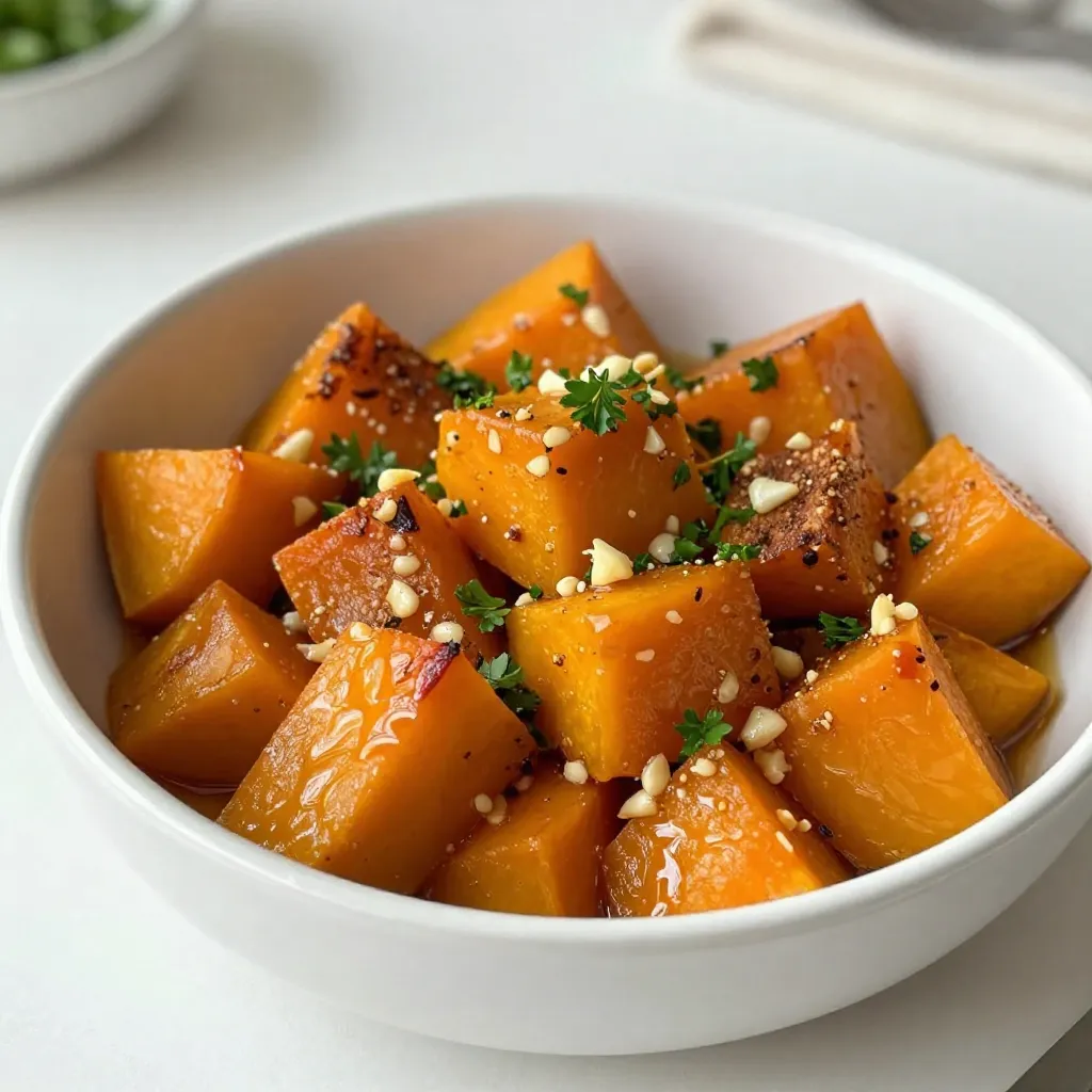 Honey Garlic Roasted Butternut Squash Savory Delight