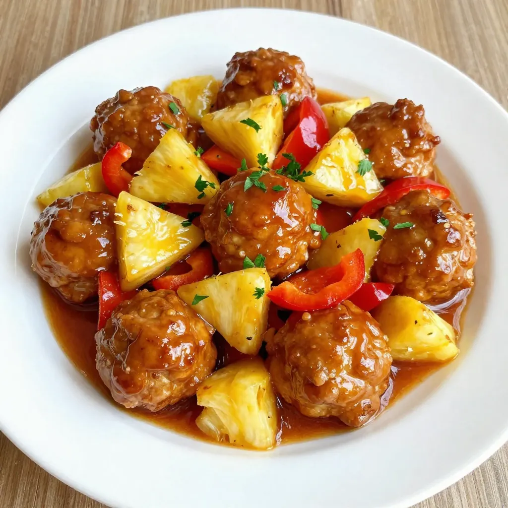 Sweet &#038; Sour Chicken Meatballs Easy Family Meal