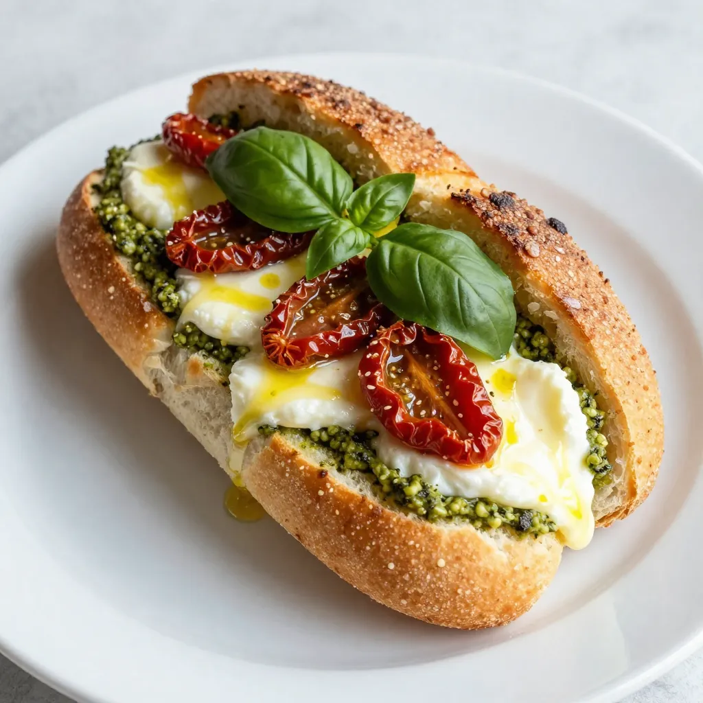 Pesto Mozzarella Stuffed Bread Simple and Tasty Recipe