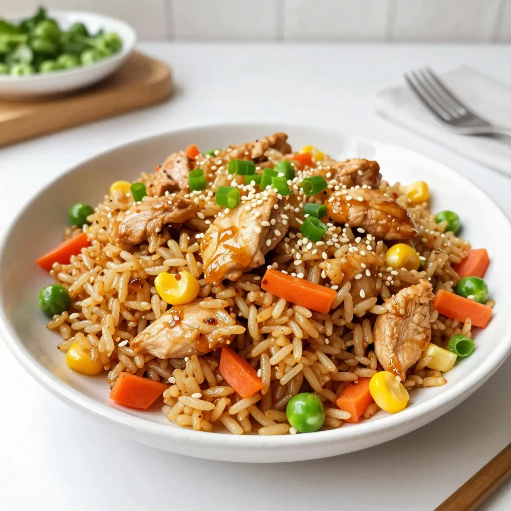 Honey Garlic Chicken Fried Rice Flavorful Dinner Idea