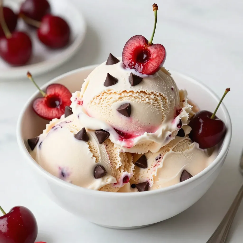 Cherry Chocolate Chip Ice Cream Delightful and Easy Recipe