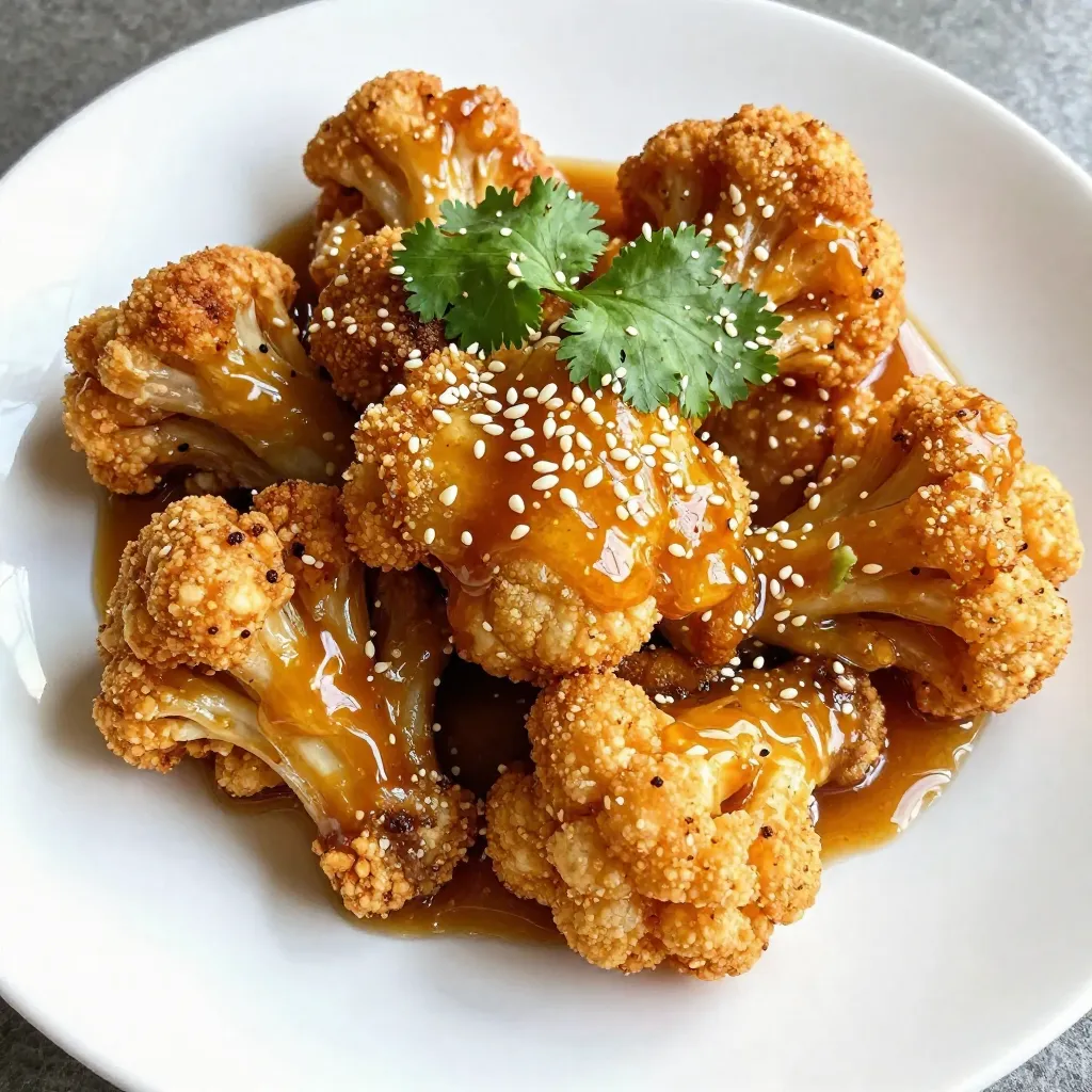 Sticky Honey Garlic Cauliflower Wings Irresistible Treat