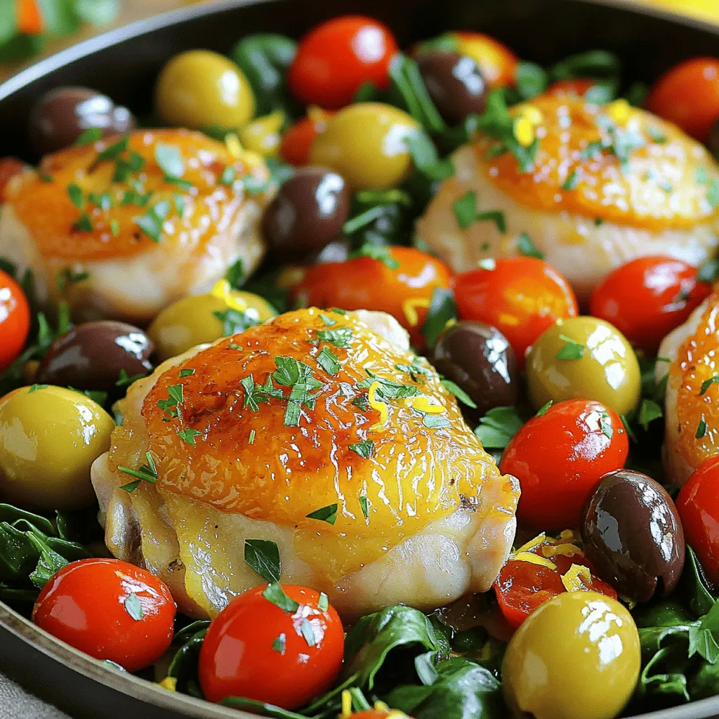 Mediterranean Lemon Chicken Skillet Flavorful Delight