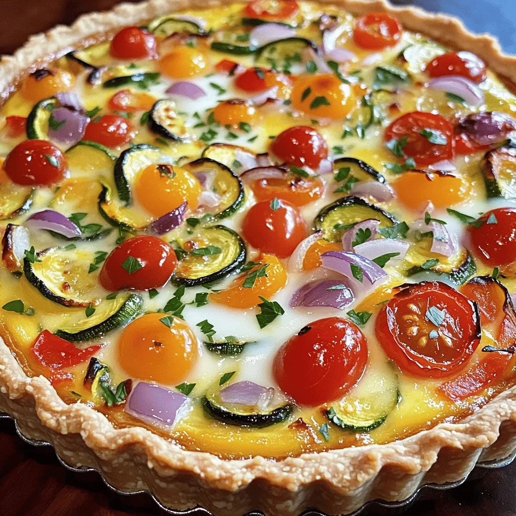 Roasted Vegetable Quiche Flavorful and Easy Recipe