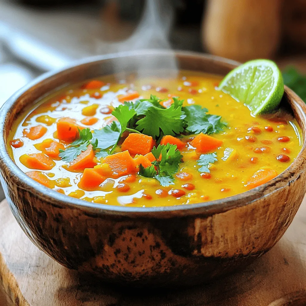 Coconut Curry Lentil Soup Rich and Comforting Dish