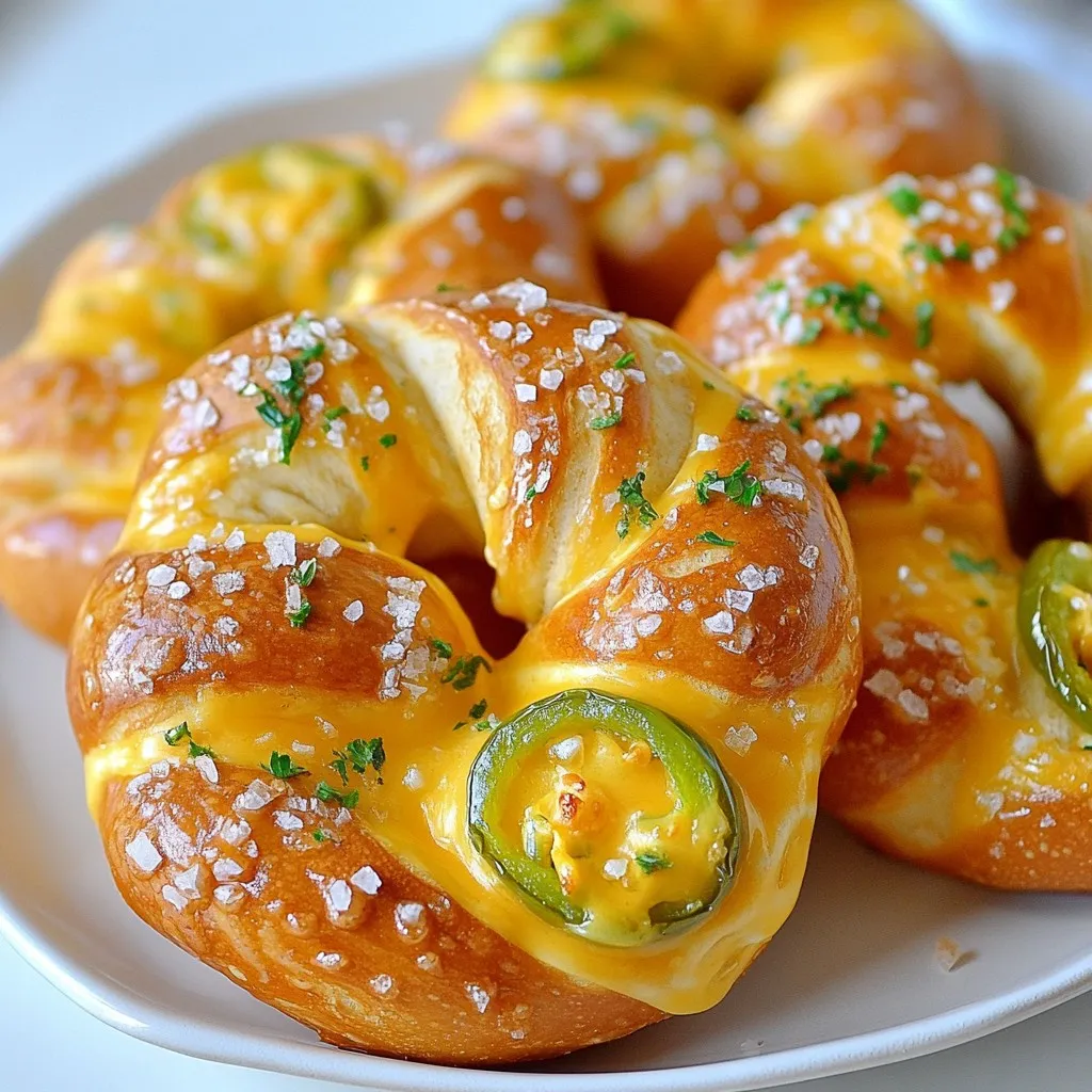 Jalapeño Cheddar Stuffed Pretzels Tasty Quick Snack