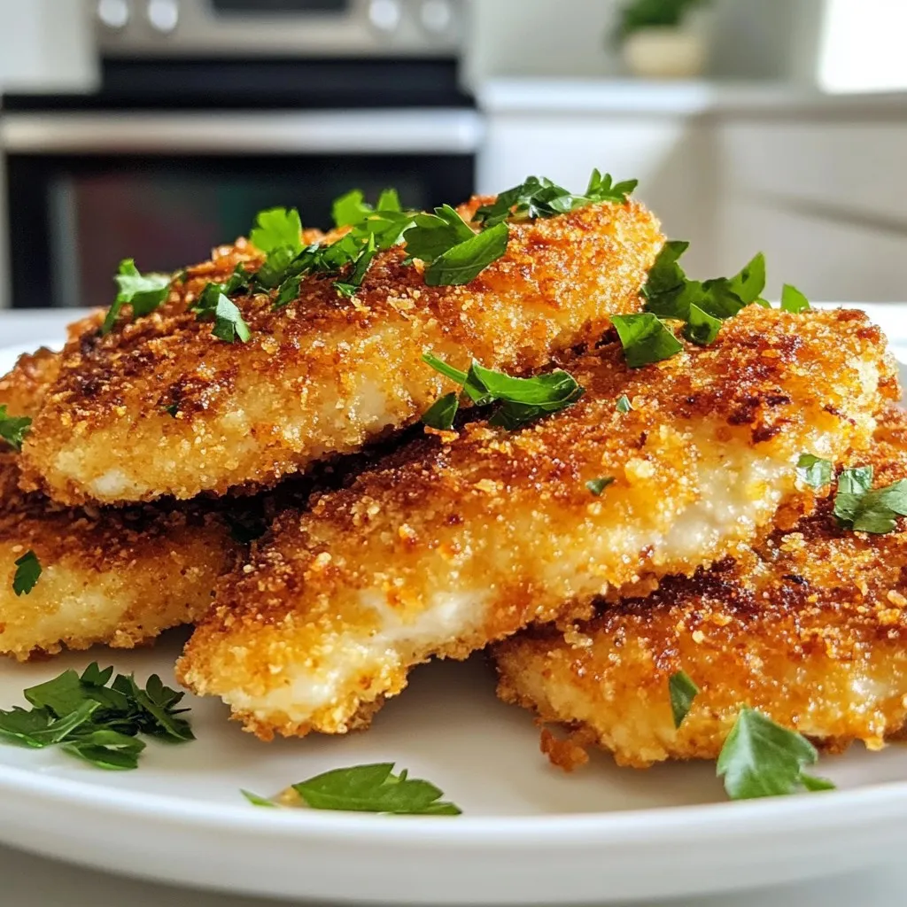 Parmesan Crusted Chicken Cutlets Quick and Tasty Meal