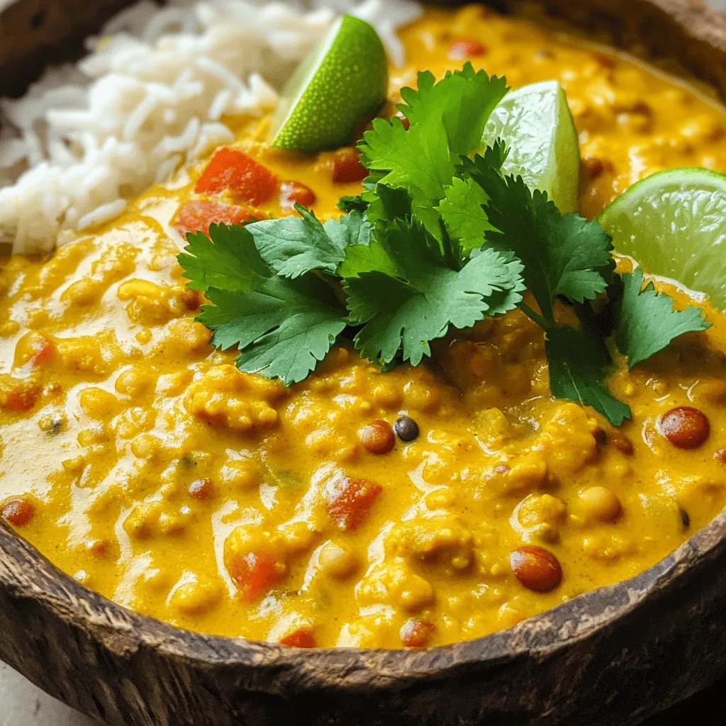 Creamy Coconut Lentil Curry Flavorful and Easy Dish