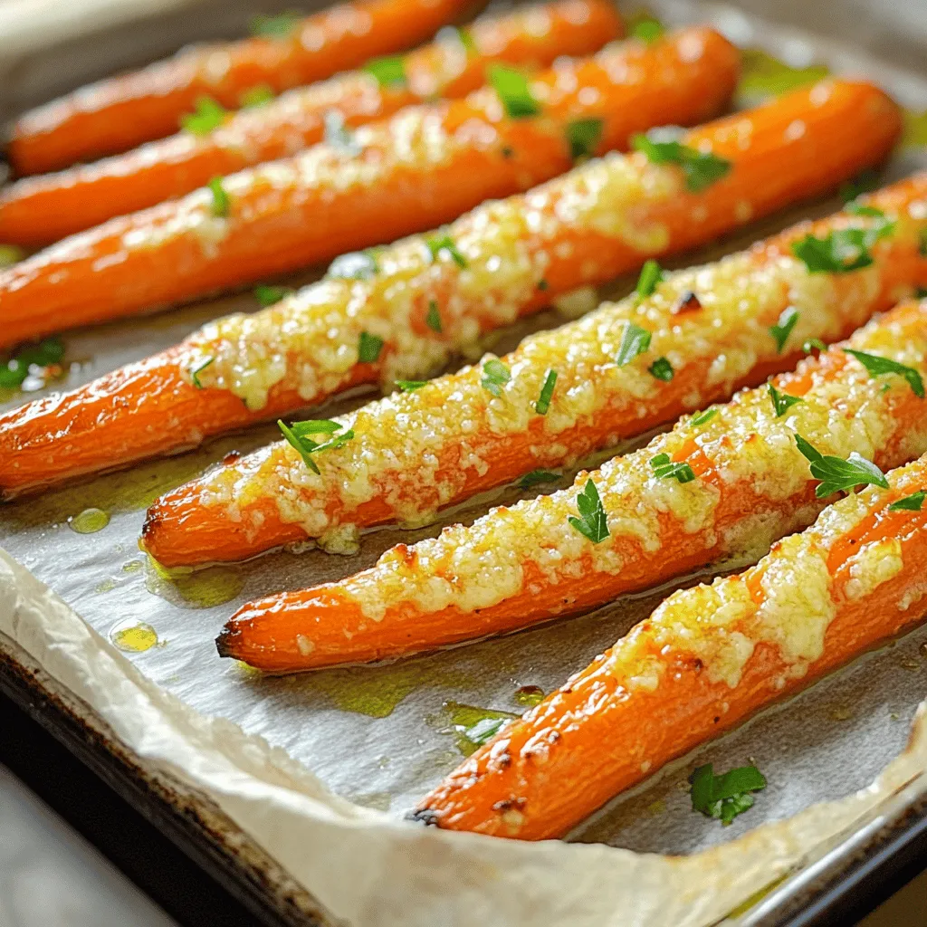 Garlic Parmesan Roasted Carrots Tasty Side Dish