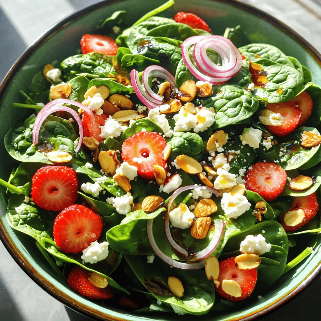 Spinach Strawberry Salad Fresh and Flavorful Delight