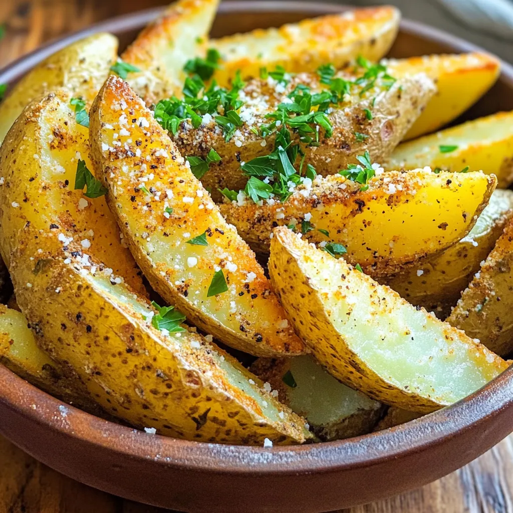 Air Fryer Parmesan Ranch Potato Wedges Delight