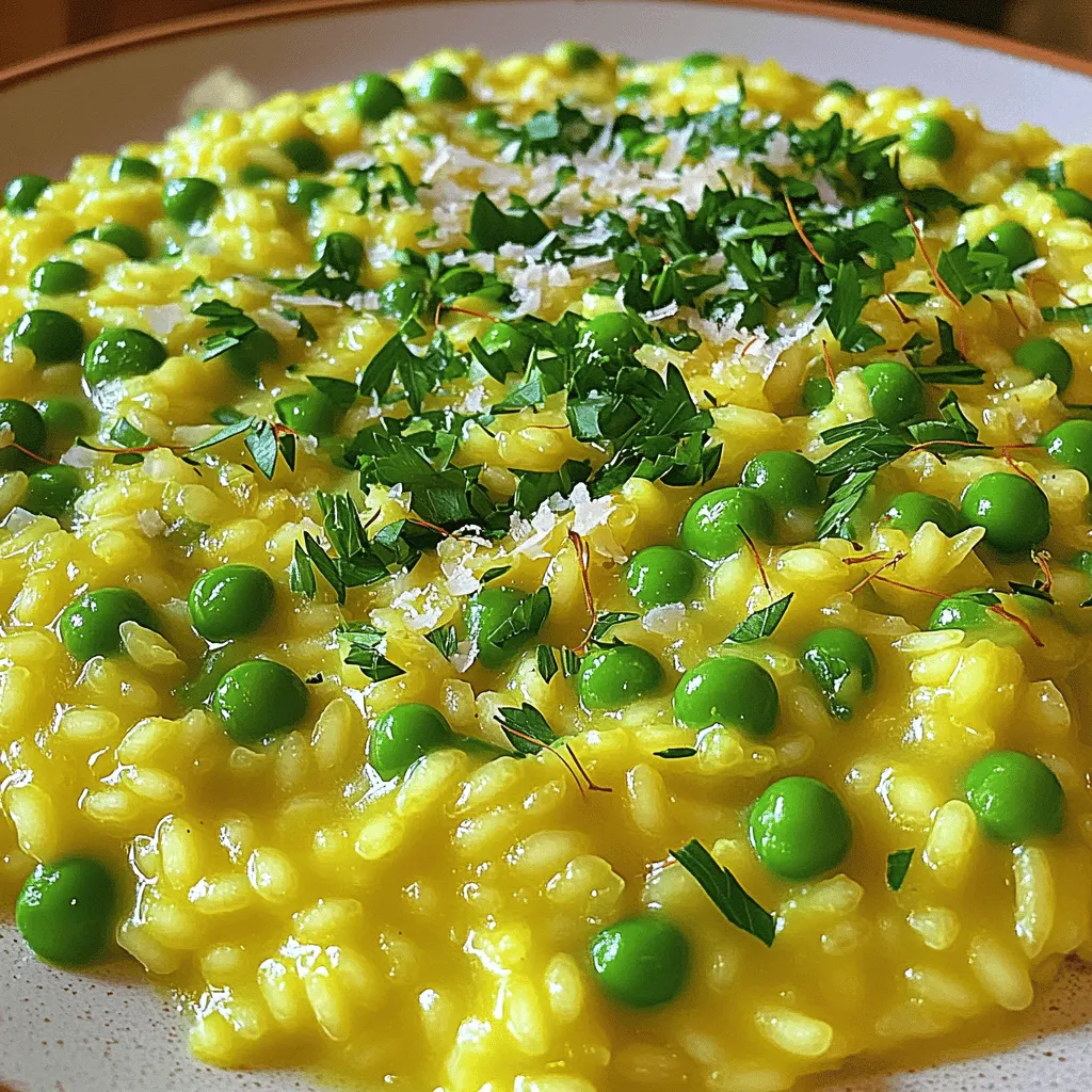 43. Saffron Risotto with Peas Creamy Delight Recipe
