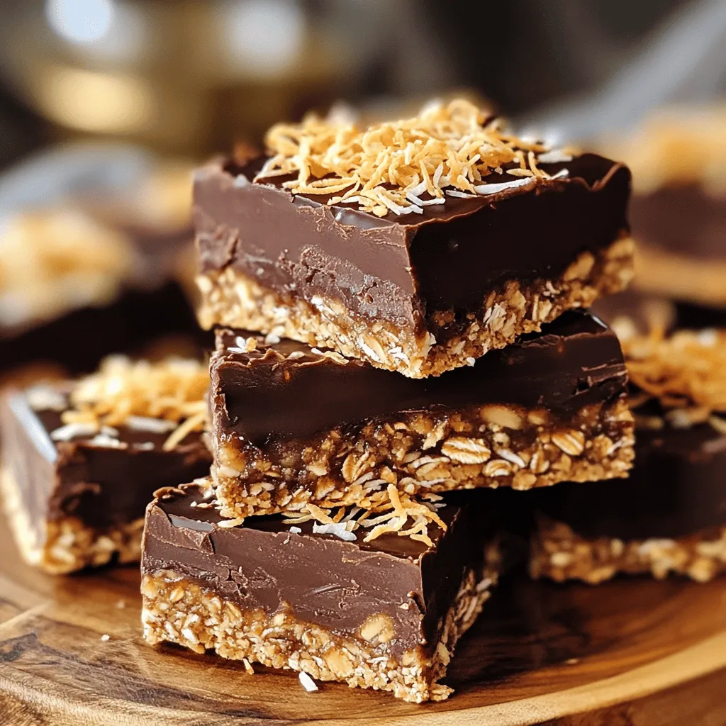 No-Bake Chocolate Coconut Bars Easy and Tasty Treat