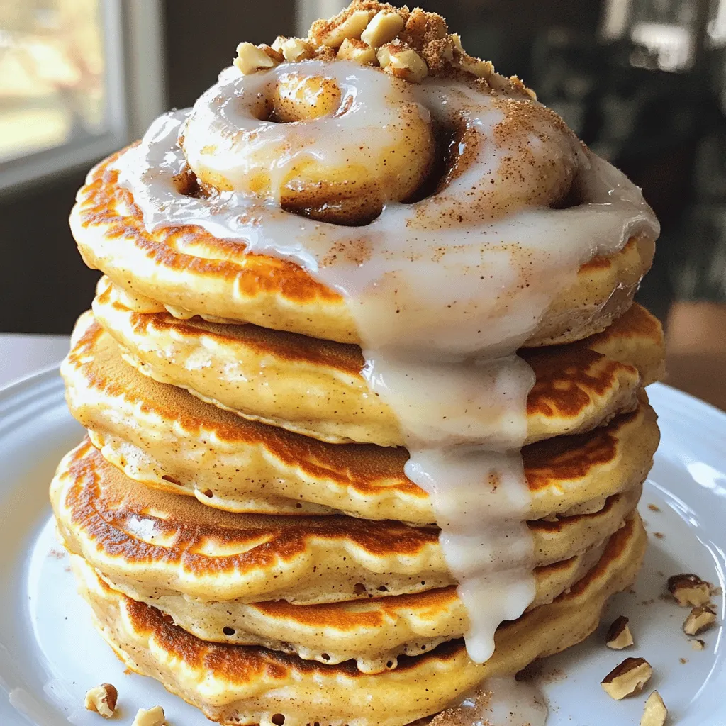 Cinnamon Roll Pancakes Flavorful Morning Treat