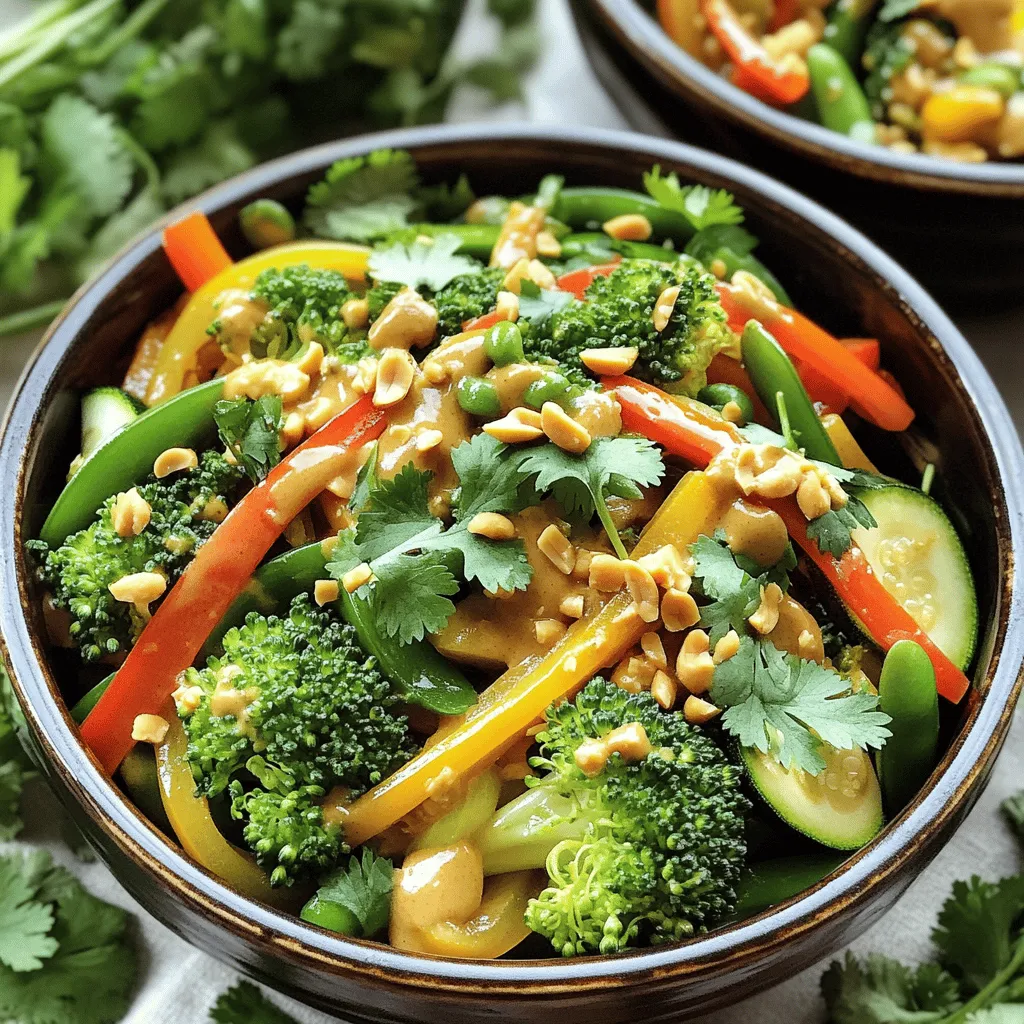 Vegetable Stir-Fry with Peanut Sauce Flavorful Delight
