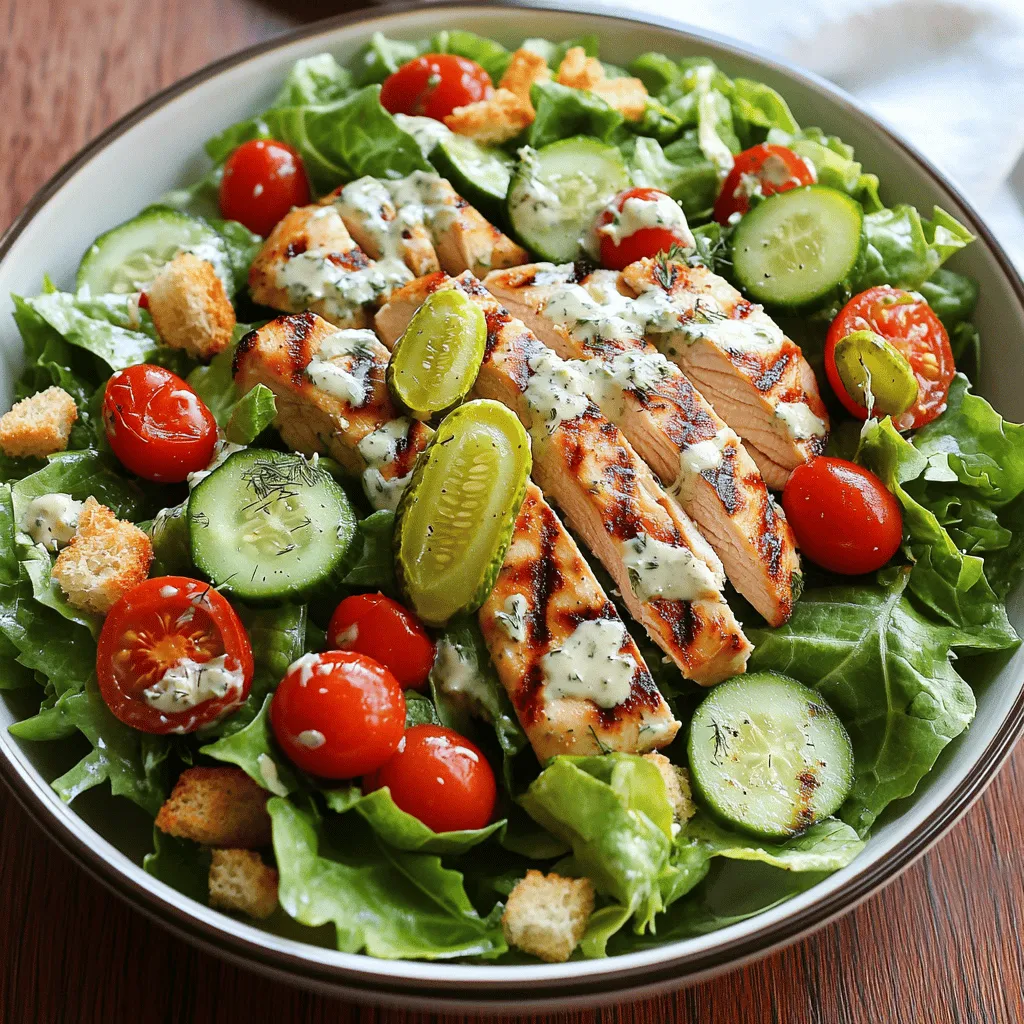 Pickle Ranch Chicken Caesar Salad Tasty and Simple Meal