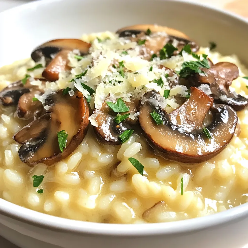 Creamy Mushroom Risotto Flavorful and Simple Dish