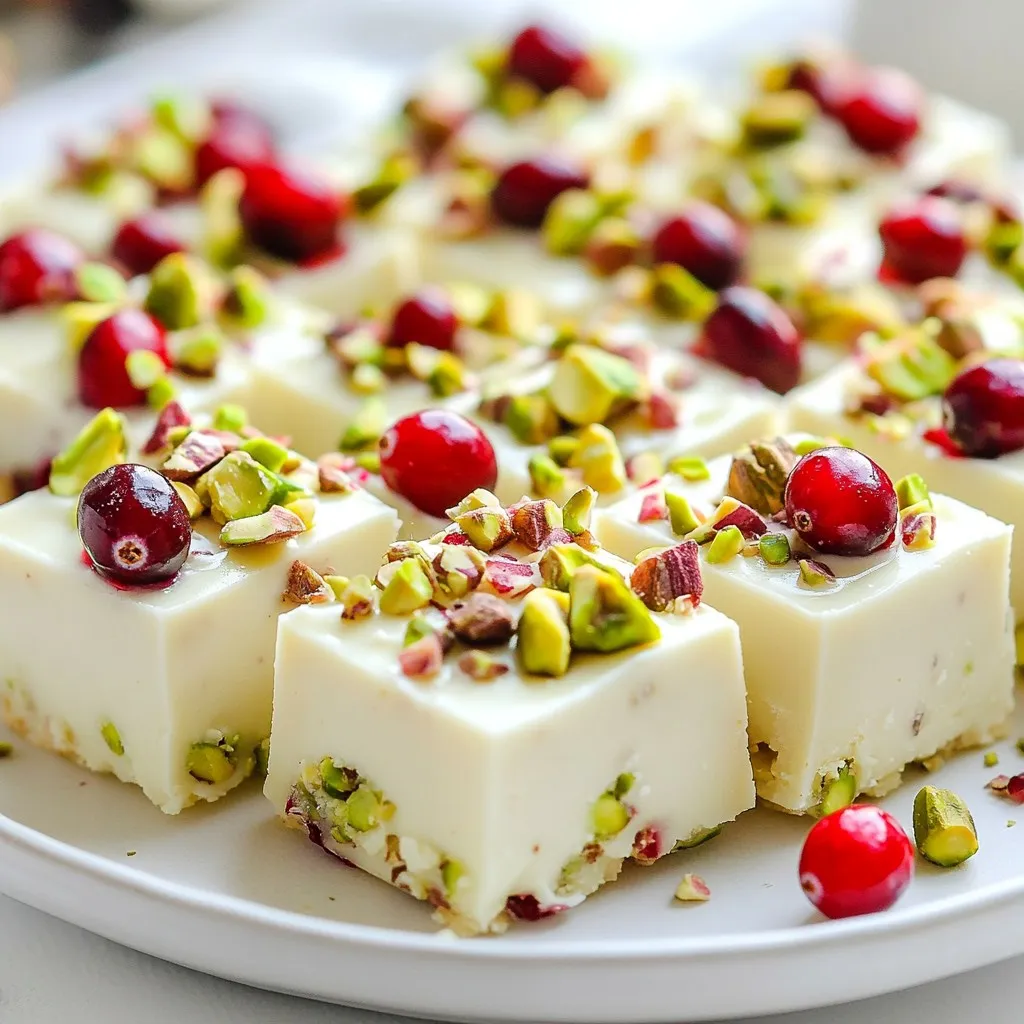 Cranberry Pistachio Fudge Irresistible Holiday Treat