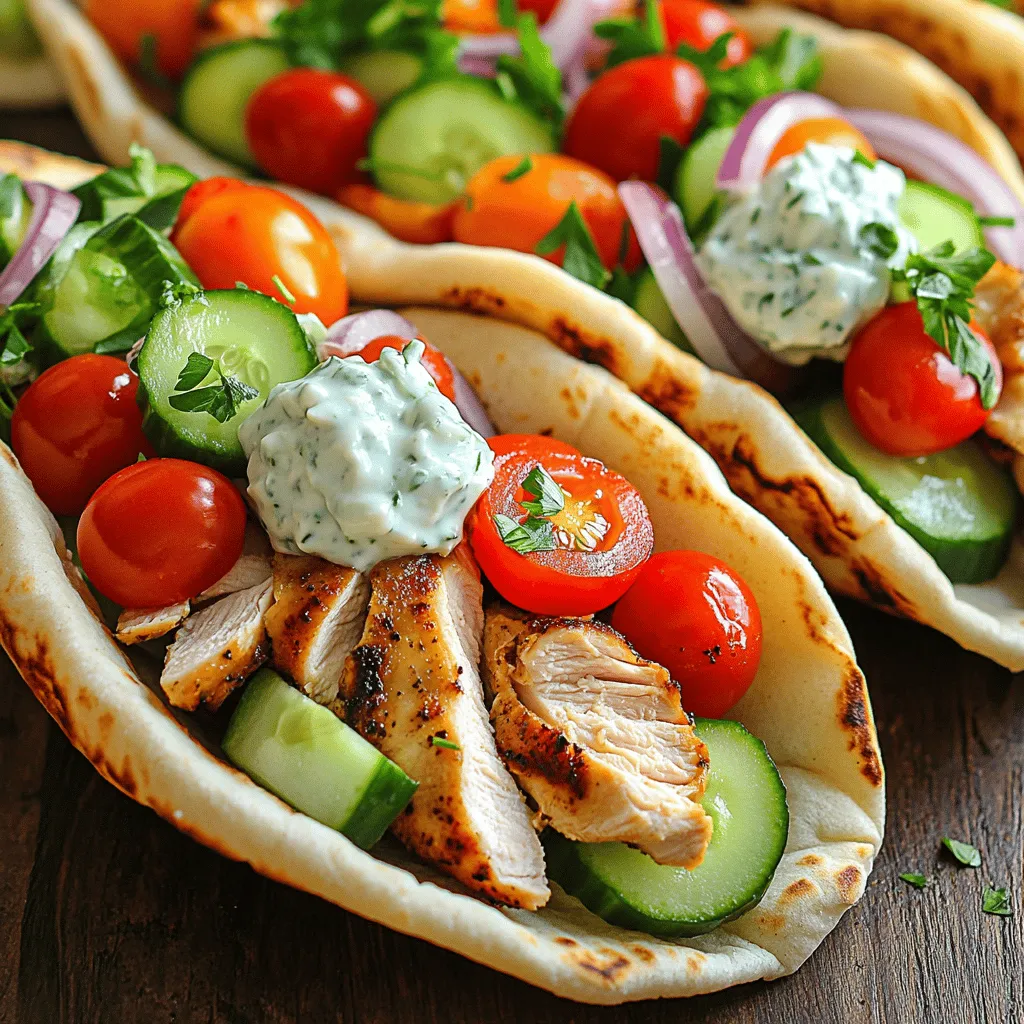 Classic Chicken Gyros Savory and Flavorful Dish